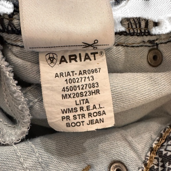 Ariat Bootcut Jeans 26x28 | Blue Denim | Western Vintage Rodeo Style - Picture 10 of 12